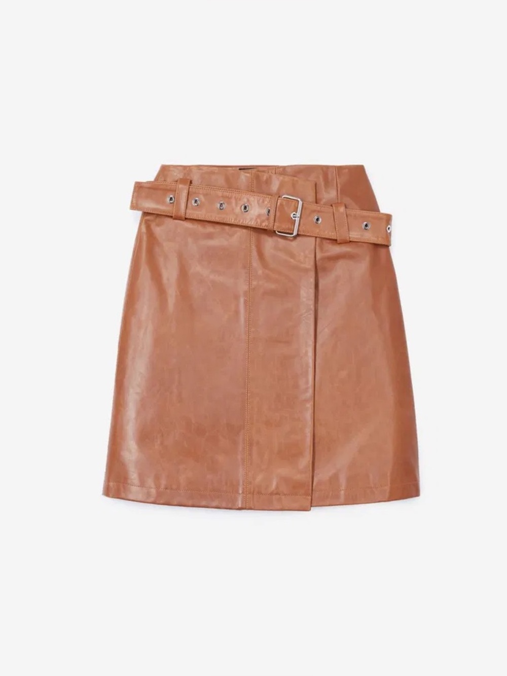 The Kooples New NWT Belted Leather Skirt Size FR 0 US 2-4 $375 Fabulous!